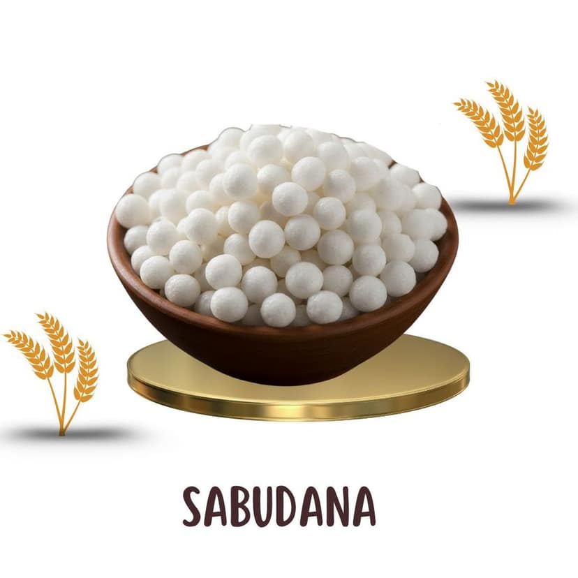 VFPL | Premium Shabudana (1 kg) (Sabudana/Sago Pearls) – 100% Natural Tapioca Pearls | Perfect for Fasting (Vrat), Khichdi, Kheer & Snacks | Gluten-Free & Non-GMO | view 2