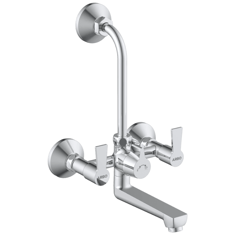 RL-4620 Wall Mixer 2 In 1 With Connecting Legs With Wall Flange