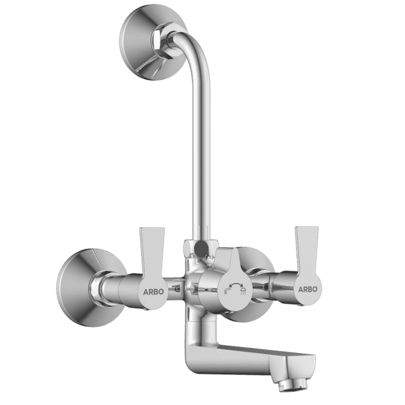 RL-4620 Wall Mixer 2 In 1 With Connecting Legs With Wall Flange view 2
