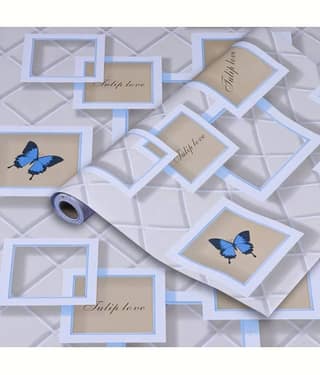 butterfly BULE WHITE