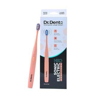 Dr.Dento Neo Sonic Electric Toothbrush | Soft Dupont Bristles | Sonic Vibrations | Unisex Adults | 2 Brush Heads & 1 Cover | 120 Days Battery Life | Eco-Friendly & Ergonomic Design
