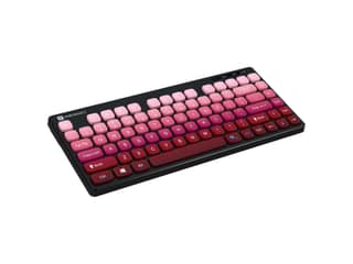 Portronics Bubble Wireless Keyboard, Connect 3 Devices, Bluetooth, 2.4 GHz Receiver - Purple