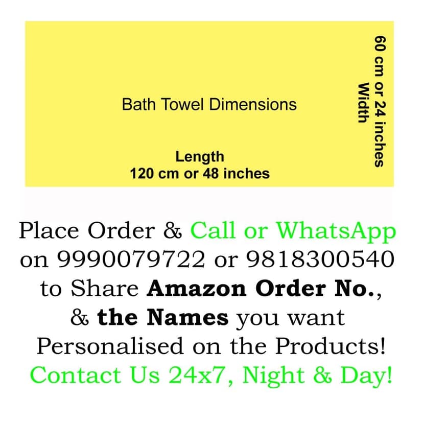 TurtleLittle, Cotton, Animals Personalised Kids Bath Towel, 500 GSM (Set of 1, Blue) view 2