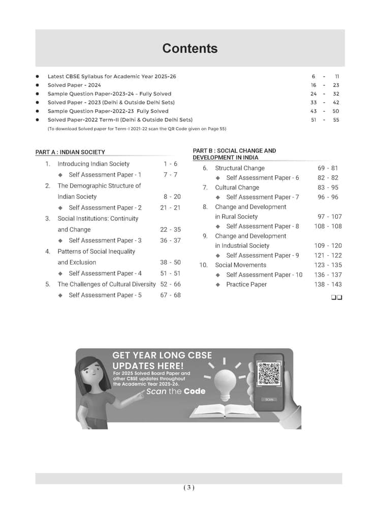Oswaal CBSE Question Bank Chapterwise and Topicwise SOLVED PAPERS Class 12 Sociology For Exam 2026 [Paperback] Oswaal Editorial Board view 2