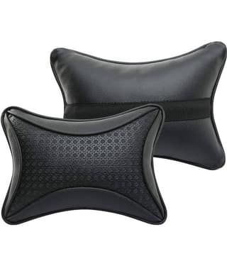 Auto Hub Neck Cushions Set of 2 Black