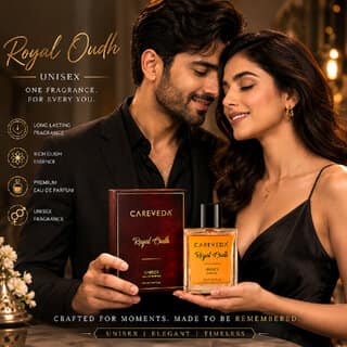 (Pack of 1) CareVeda Royal Oud Eau De Parfum, Unisex, Rich Oud, Woody Amber Fragrance, Long-Lasting, 100ml view 2
