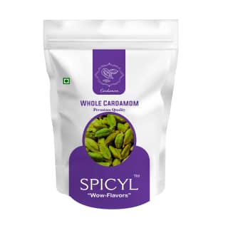Spicyl Cardamom 8 mm and above Sizes, Premium Grade, 1st Quality, Indian Green Cardamom, Whole Cardamom, Green Elaichi (Pack of 1) (Size - 1000 Gram) by Spicyl Cardamom Private Limited