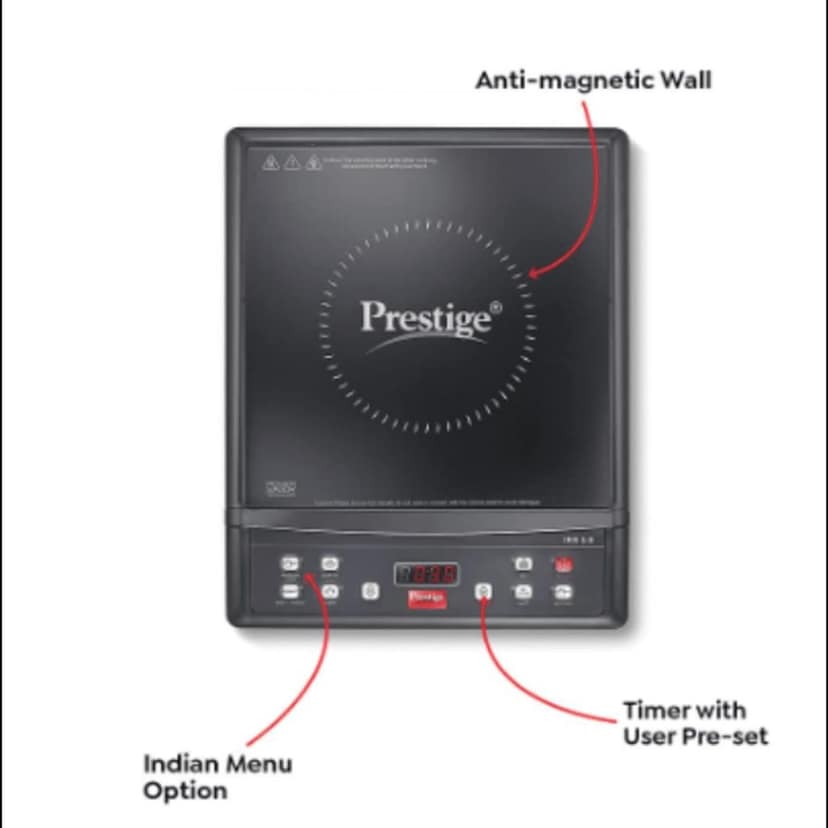 1200 W Induction Cooktop with automatic voltage regulator view 2