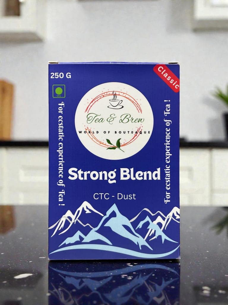 Tea & Brew | Strong Blend - CTC Dust Tea | 250g Box | Pack of 1 view 2