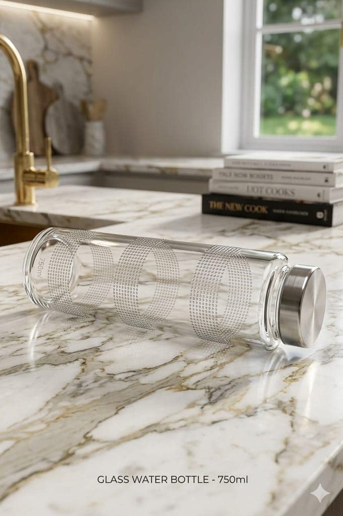 Glass Dotted Bottle 750 ML view 2