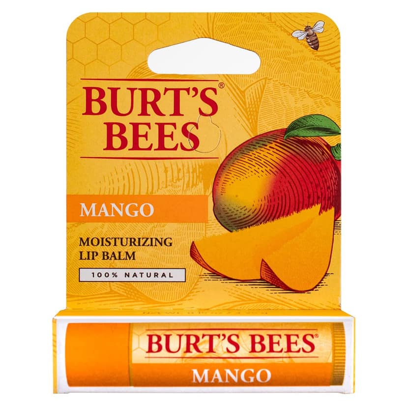 Burt's Bees Moisturizing Lip Balm, Mango 0.15 oz (Pack of 4) Burt's Bees Moisturizing Lip Balm, Mango 0.15 oz (Pack of 4) - Yellow / 4 g (Pack of 4) view 2