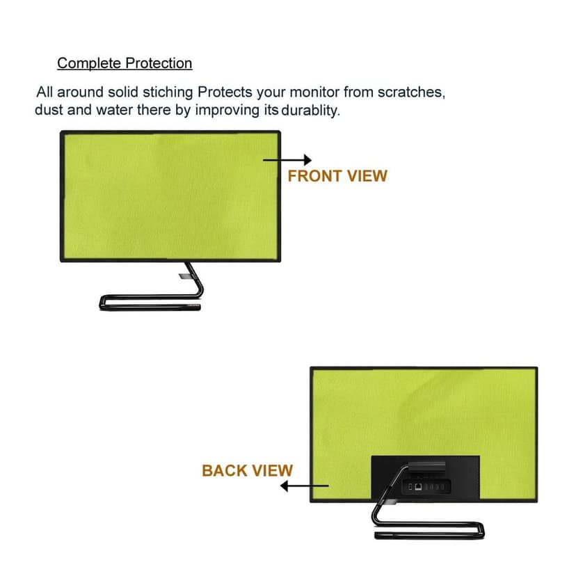 PalaP Super Premium Dust Proof Monitor Cover for Lenovo All in ONE Desktop 21.5 inches (Green) view 2