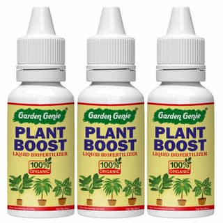 Garden Genie Plant Boost Liquid Biofertilizer, (3 x 50ml) | Organic Plant Booster - Promotes Healthy Roots & Speed Growth of All Home Garden Plants