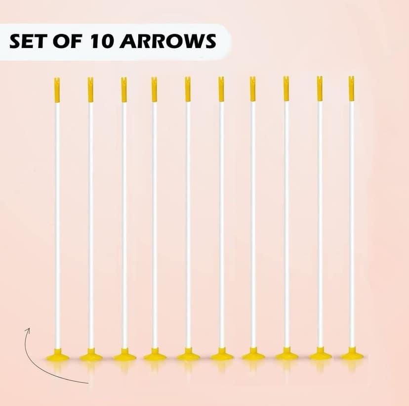 Planet Of Toys Archery Set for Kids Bow and Arrow Toys for Boys | Outdoor Bow Arrow Dhanush Baan Target Game for Kids - Multicolor view 2