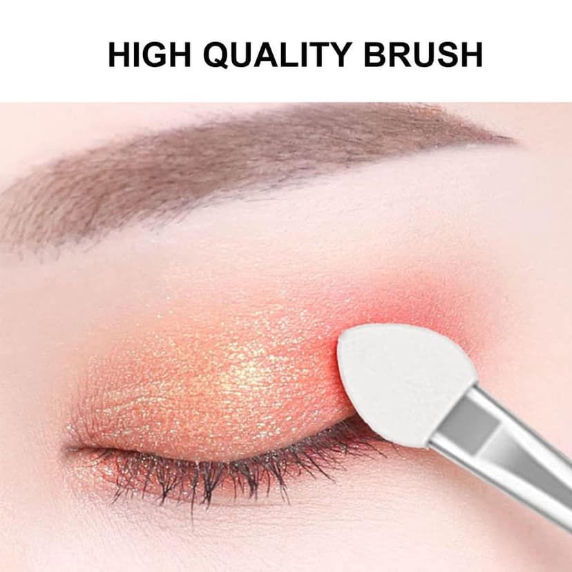 Elecsera Disposable Eyeshadow Brushes Dual Sides Eye Shadow Sponge Applicators (Pack of 10) view 2