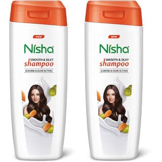 Nisha Smooth Naturally Soft Silky Hair Shampoo, 180 ML Pack Of 2