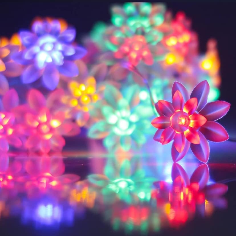 GLOWSERIE Waterproof LED Flower Lights for Garden, Patio & Yard view 2