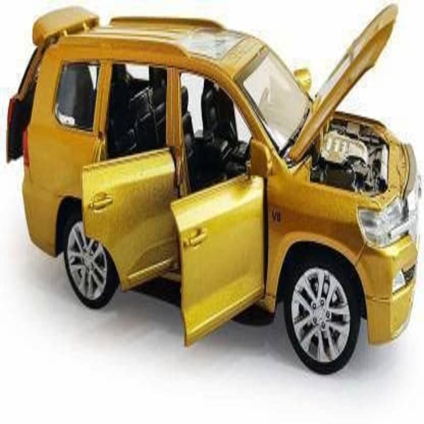 KTRS ENTERPRISE 1:32 Scale Die-Cast Dual-Tone Lland-Cruiiser with 6 Openable Doors,Pull Back Action, Blinking Headlights & Tail Lights