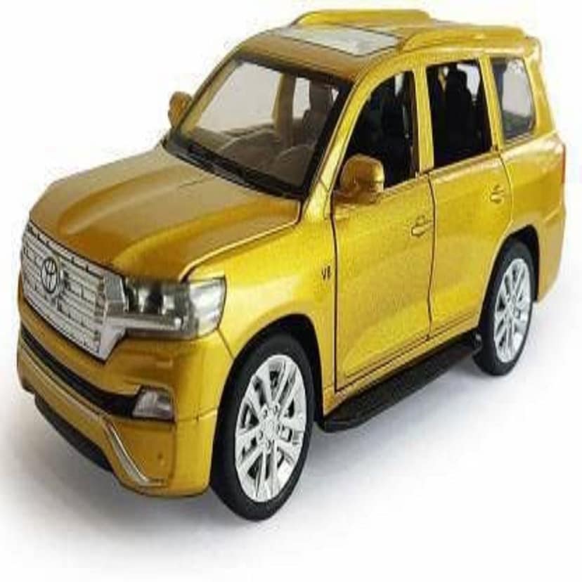 KTRS ENTERPRISE 1:32 Scale Die-Cast Dual-Tone Lland-Cruiiser with 6 Openable Doors,Pull Back Action, Blinking Headlights & Tail Lights view 2