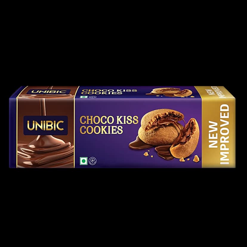 Unibic Centre Filled-Choco Kiss Cookies, 75 G Pouch