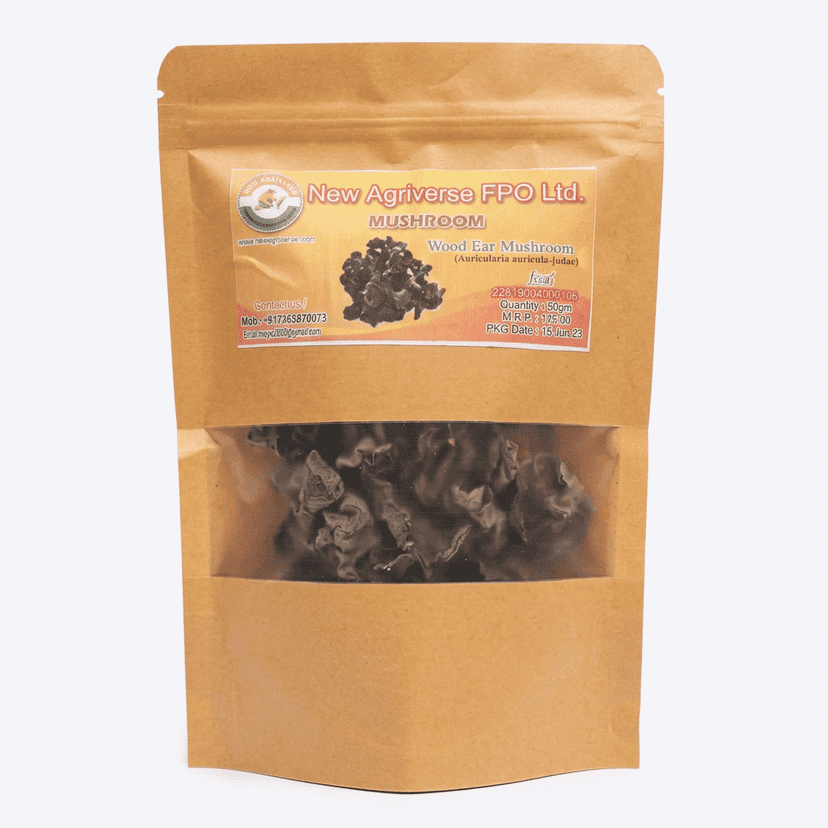 Black Rice + Black Mushroom (Auricularia auricula-judae) Combo Pack view 2