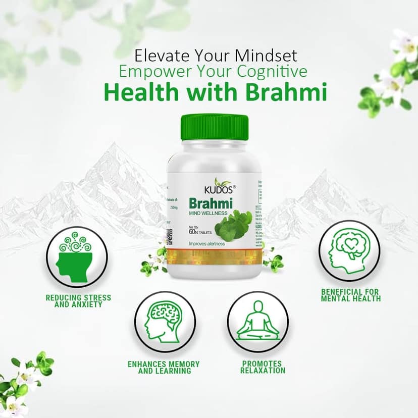 Kudos Brahmi (Mind Wellness) Tablets(60Tab) view 2