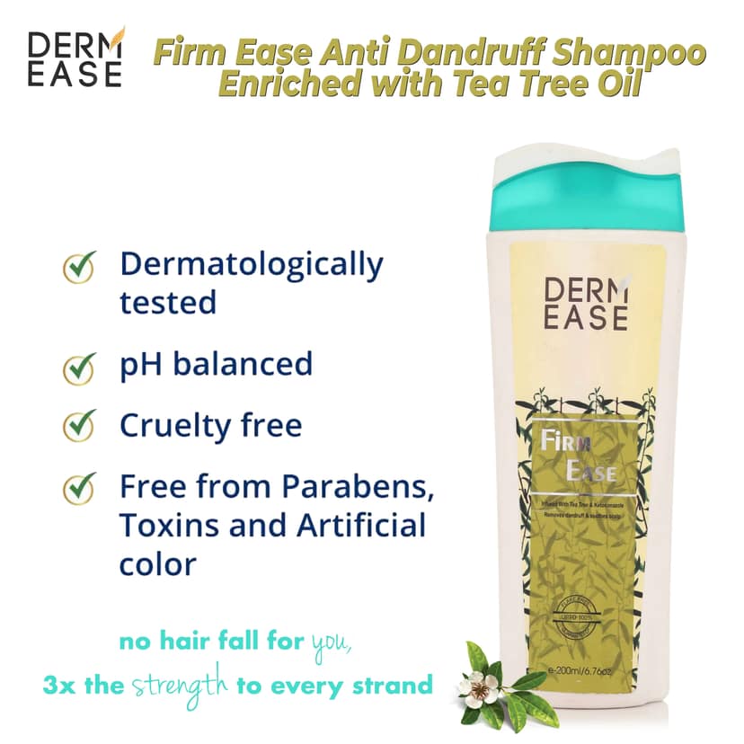 Dermease Firm Ease Anti Dandruff Shampoo for Healthy Scalp view 2