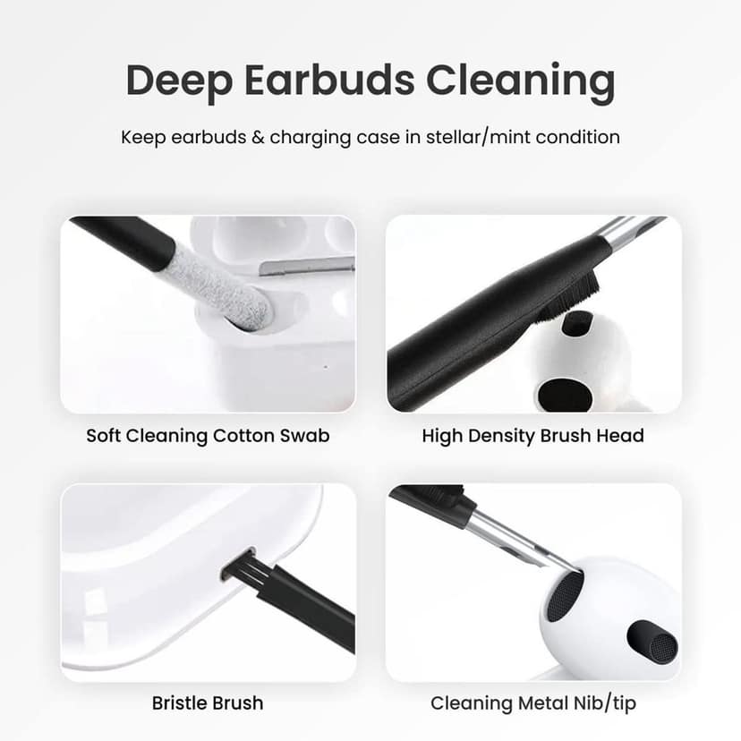 18-in-1 Multi-functional Electronic Cleaning Kit for Headphones, Keyboards, Phones & Cameras view 2