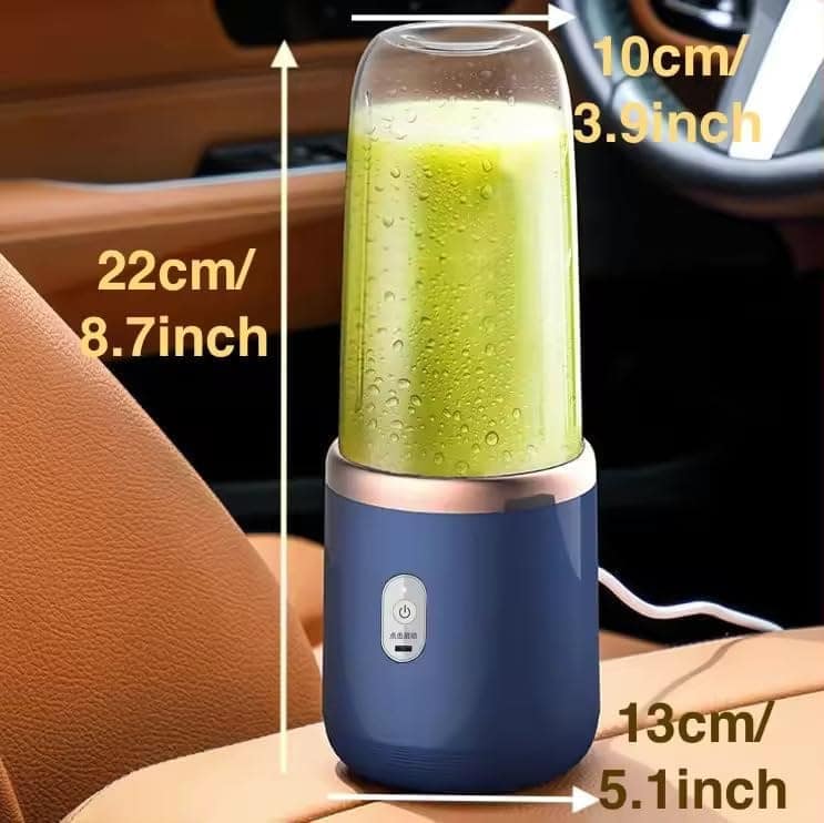 Portable Blender Electric Juicers Fruit Mixers USB Rechargeable Smoothie Mini Personal Juicer 6 Blades 3Gears With 1500 Mah Rechargeable Battery-Smoothie Blender view 2