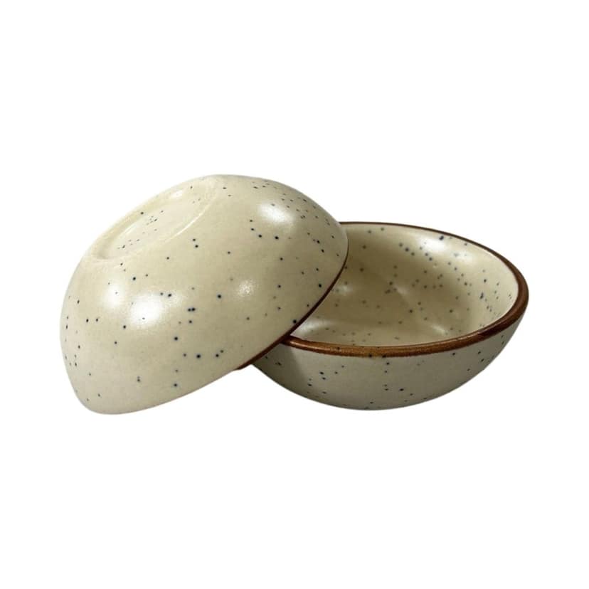 Ceramic Dining Matte White Marble BrownCeramic 50ml Dip Bowls Set of 6 view 2