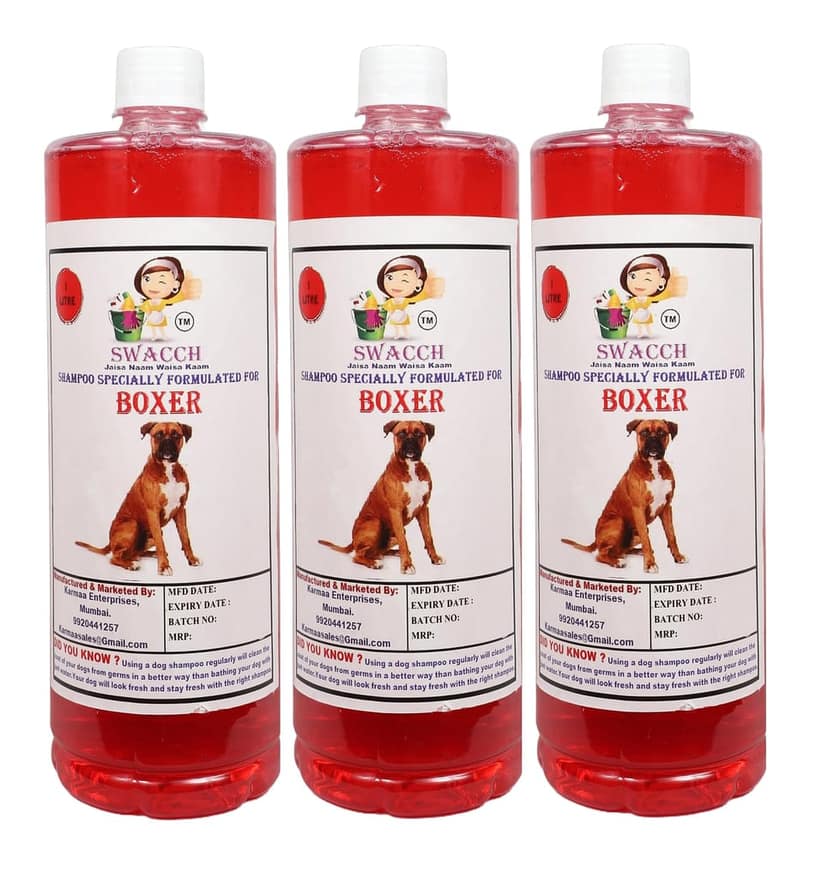 SWACCH Shampoo Specially FORMULATED for Boxer (1 Litre) (Pack of 3) Jasmine view 2