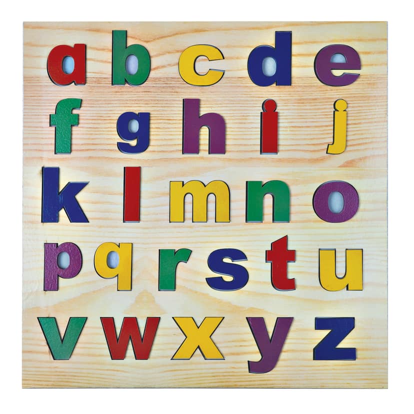 Toy Antiqua English colorful alphabet board (Set of Coloured Capital & Small letters) Premium Handcrafted Toy view 2