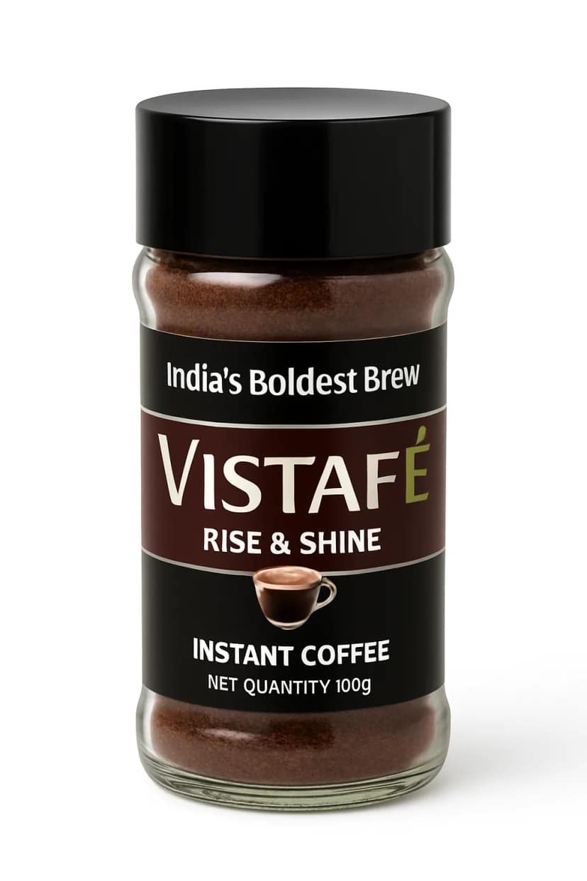 Vistafe Rise & Shine Pure Instant Coffee for Strong Energy view 2