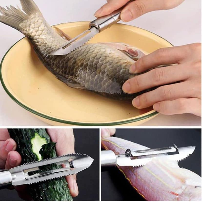 Snowpearl Stainless Steel Tea Infuser & Vegetable Peeler Combo | Mesh Tea Strainer with Fruit & Vegetable Peeler (Set of 2) view 2