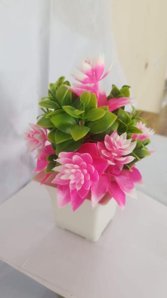 Artificial Flower Potted Plant for Home Office Desk Decoration view 2