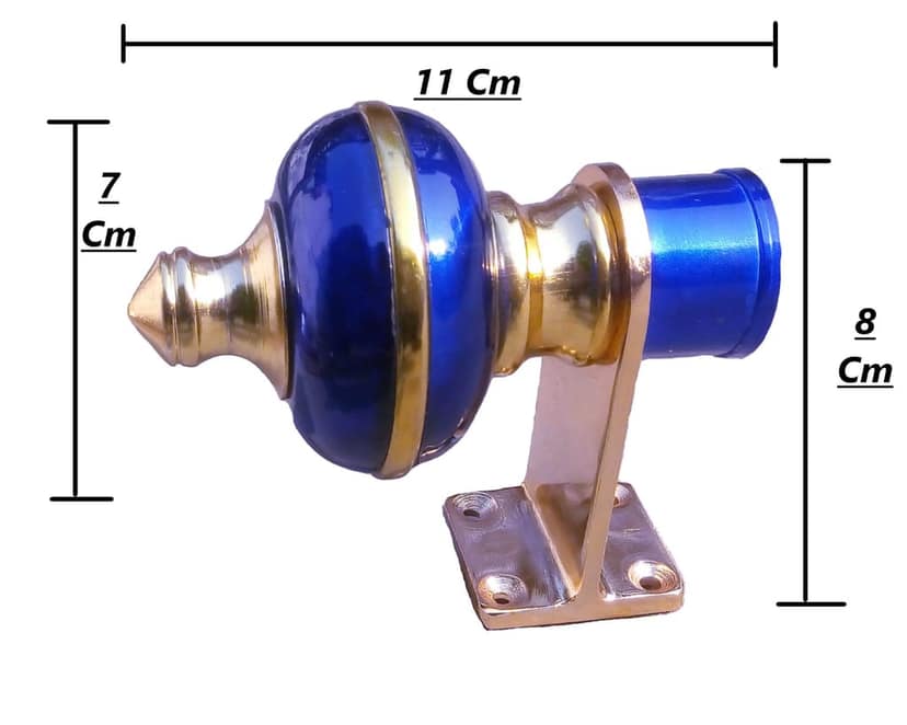 Skayab Quality Product Bracket Mandir curtain Accessories Blue color Pack of 4 view 2