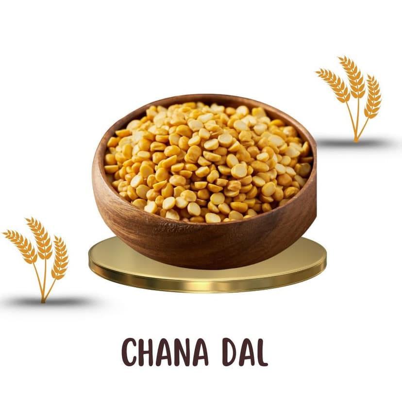 VFPL | Premium Chana Dal (1 kg) split chickpea lentils or split Bengal gram – 100% Natural | Unpolished, Protein-Rich & High in Fiber view 2