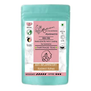 ANTI-INFLAMMATORY Almond Kashmiri Kahwa - Soothing Tea for Cold & Cough Relief (100 gm - Makes 50 Cups of Tea) by M/S RADHIKAS FINE TEAS AND WHATNOTS