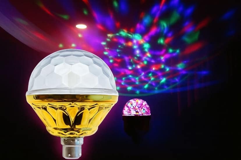 SPARKWORLD Golden UFO LED Ceiling Light 54W Decorative Flush Mount Light | Elegant Gold Finish with White Diffuser | Ideal for Hall, Living Room, Bedroom | Pack of 1 | Size: 3.1cm view 2