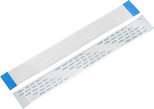 17 Pin 1mm Pitch 100mm Same Side Connection FFC Ribbon Flexible Flat Cable view 2