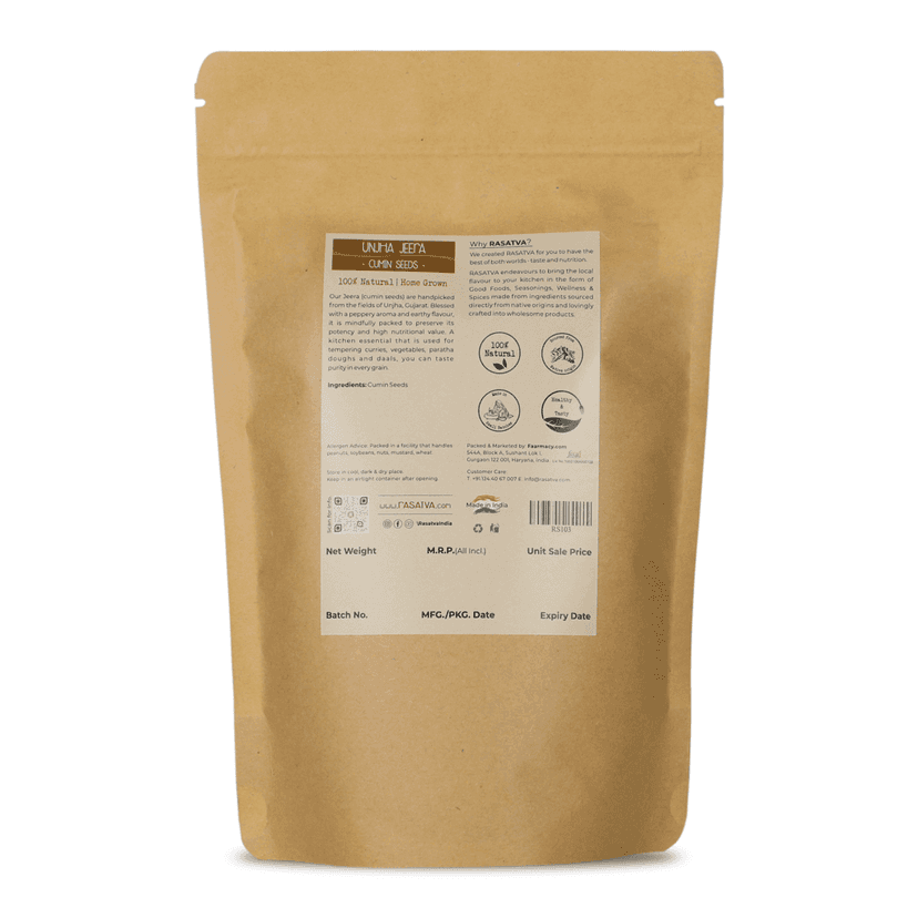 Rasatva Unjha Jeera - Cumin Seeds (250 gms) view 2