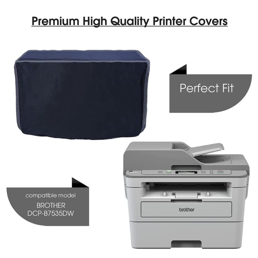 Palap Super Premium Dust Proof Printer Cover for Brother DCP-B7535DW(Black; 46 x 44.85 x 36.85 cm) view 2