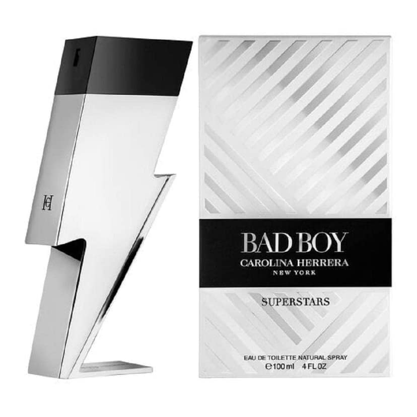 Carolina Herrera Bad Boy Superstars, Eau de Toilette 100ml Men Boy Perfume Spray Branded Scent
