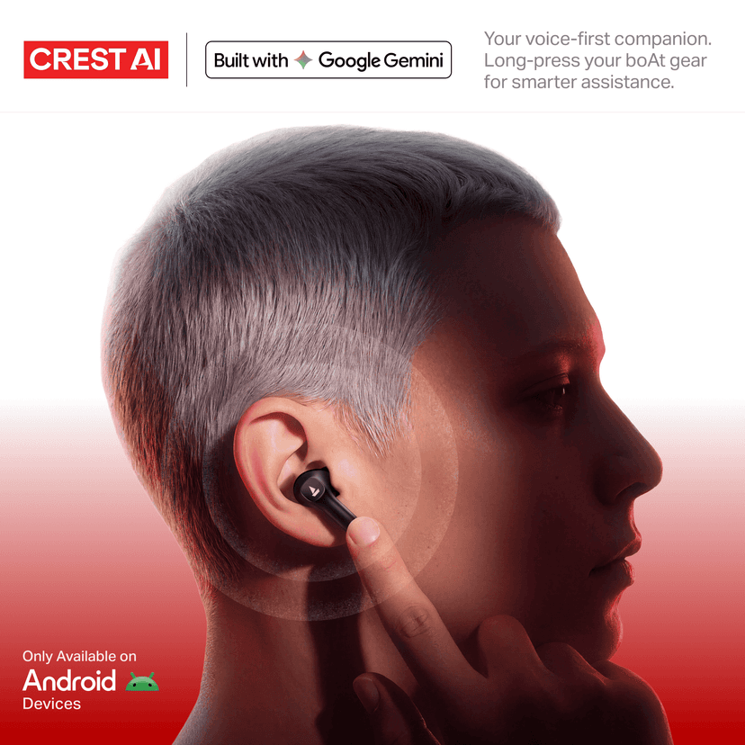 boAt Nirvana Ion ANC | Wireless Earbuds with Active Noise Cancellation, ENx™ Technology, 120 Hours Playback and 100K Crest AI Units Rose Quartz view 2