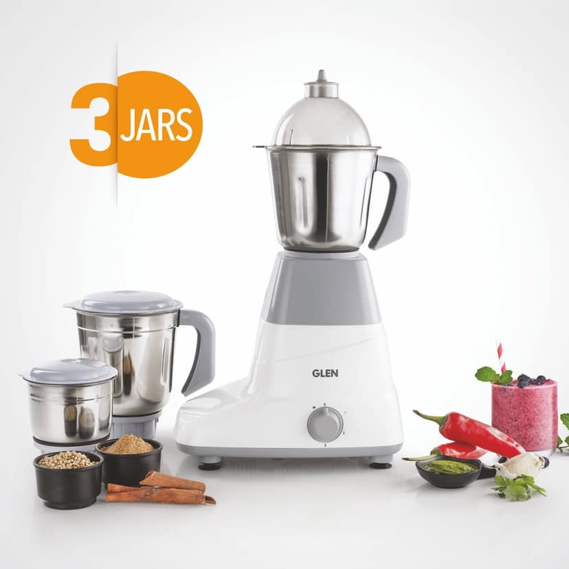 Mixer Grinder 750W with 3 Stainless Steel Liquidiser, Grinder and Chutney Jars - Grey (4025) view 2