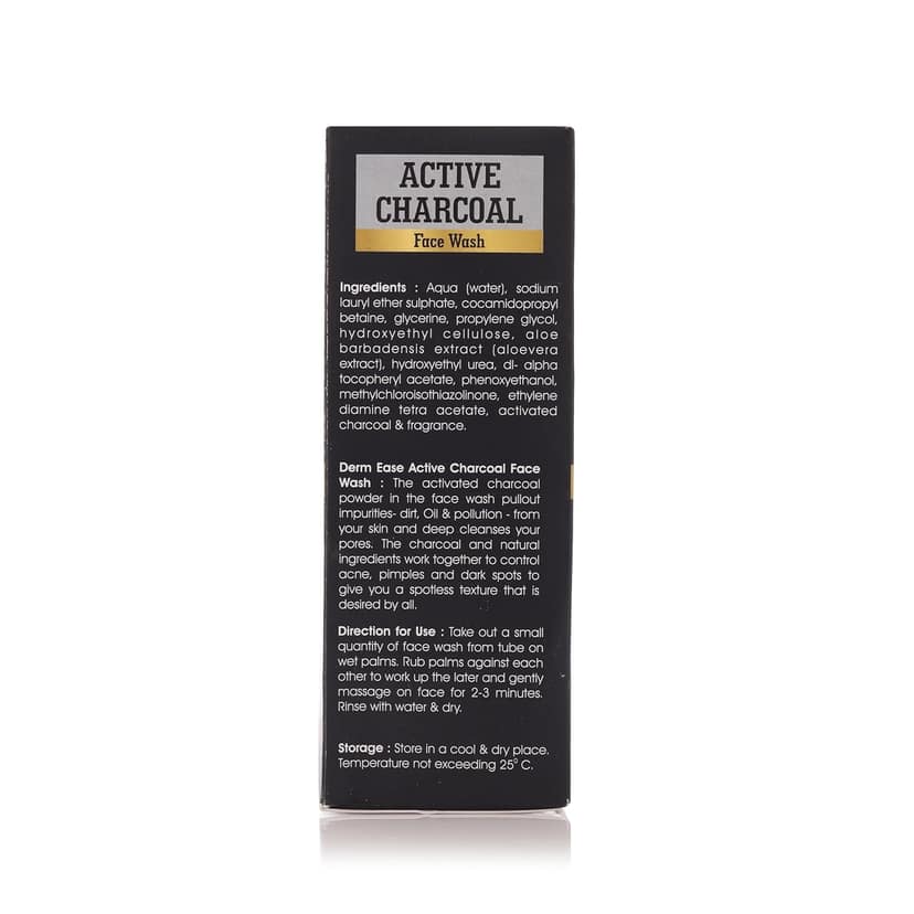 Dermease Charcoal Face Wash for Deep Clean & Glow view 2