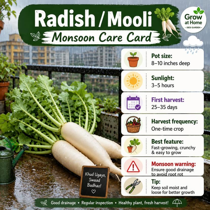 NSC Radish, Japanese White (JW) variety, 250 gram Truthfully Labelled Seed Pouch view 2