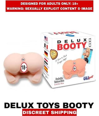 MALE ADULT SEX TOYS D E L U X BOOTY SMOOTH SILICON HALF DOLL VAGINA and ANAL DOUBLE TEXTURE HOLE MASTURBATOR TOY For Men