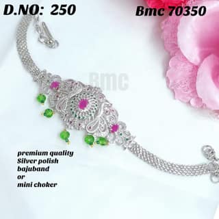 Premium Quality Gold /Silver Polish Bajuband or Mini Choker