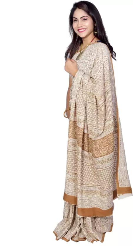 Tribes India Handwoven Cotton Saree 1STXSARMP00070 view 2